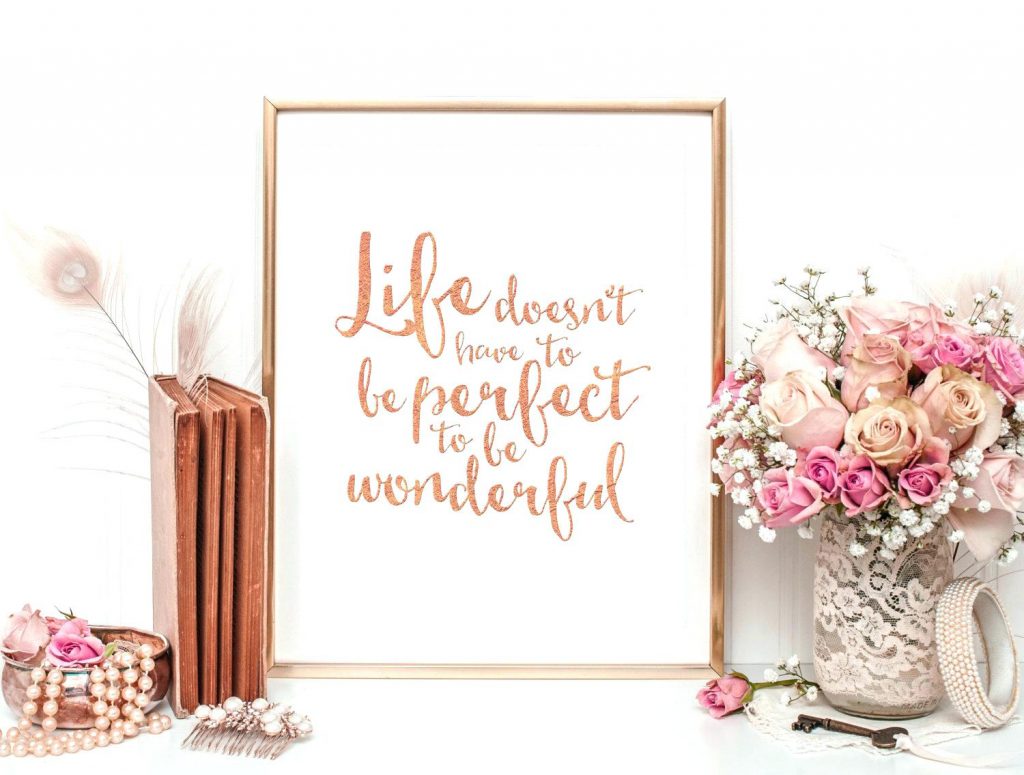 easy DIY wall decor ideas - brush lettering quotes